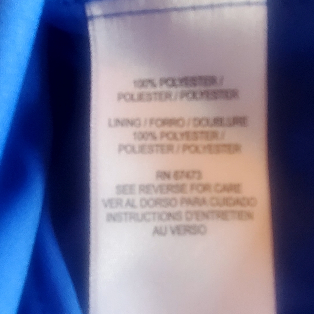 Taylor Periwinkle Watercolor Maxi V-Neck Button Front L/S Dress Size 8 NWT - Picture 9 of 11